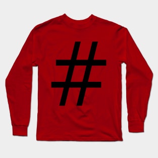 # Hashtag Long Sleeve T-Shirt